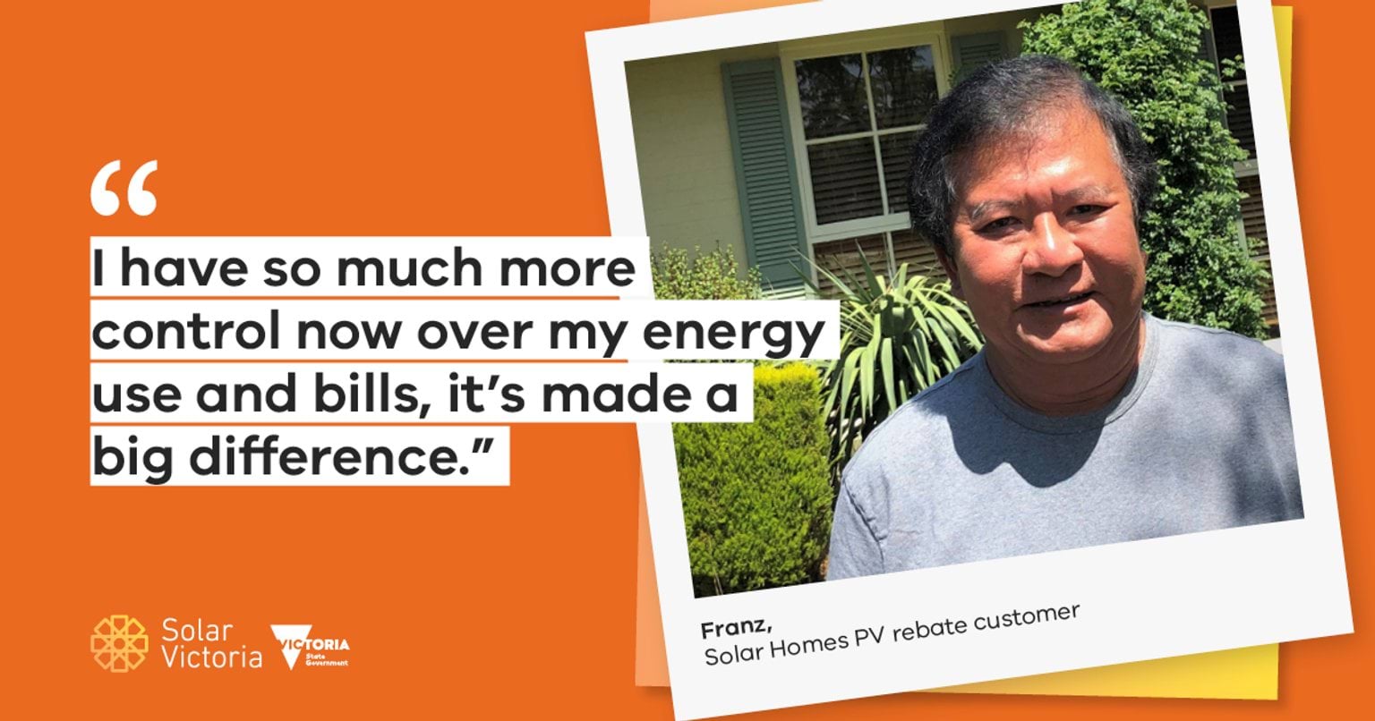 Solar Homes customer Franz Solar Homes customer Franz