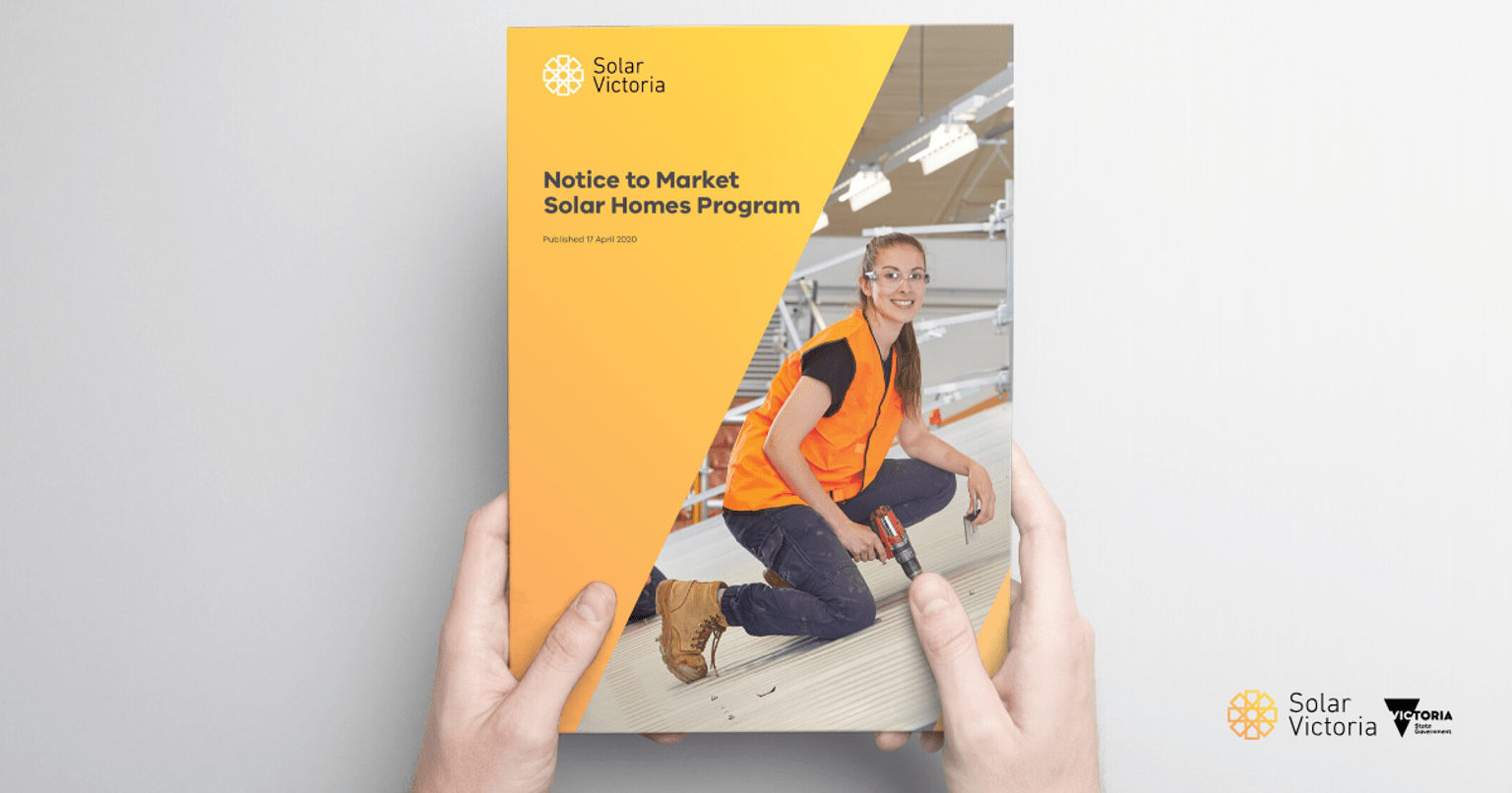 Notice to Market Solar Homes program Notice to Market Solar Homes program