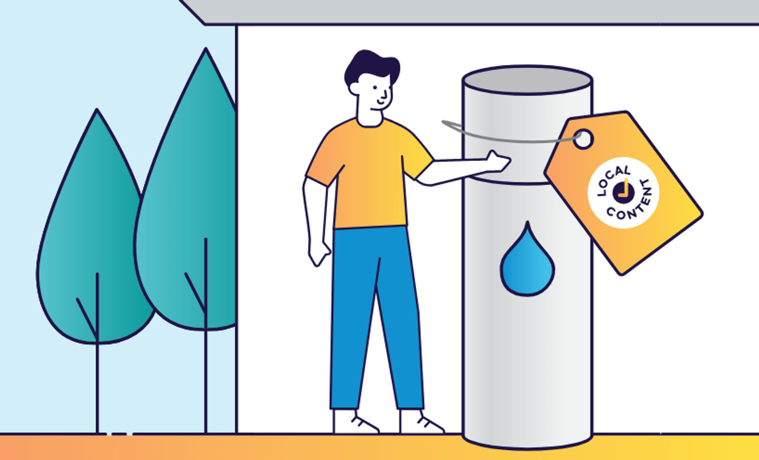 Hot water local content rebate incentive