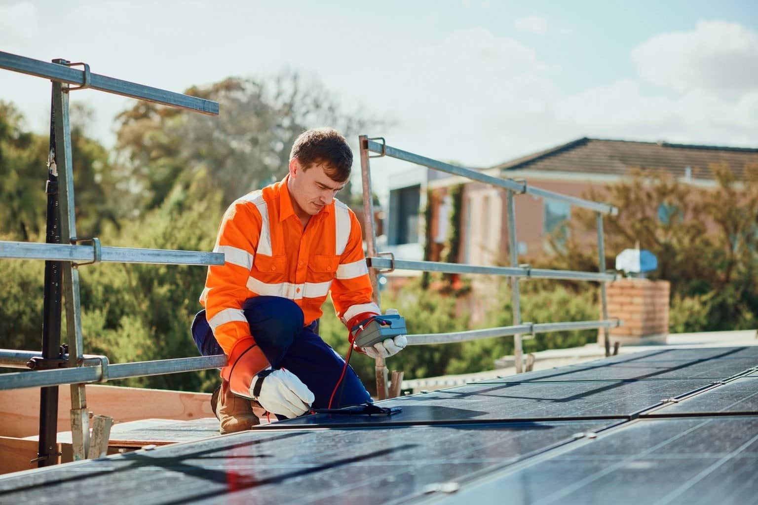 Home solar system serviced by a licensed A Grade electrician